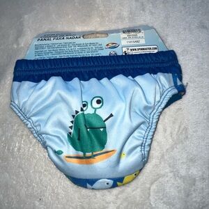 Blue and Green Diaper Cover